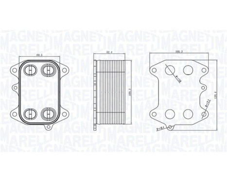 Oil cooler, engine oil