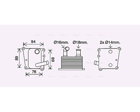 Oil Cooler, engine oil