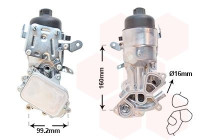 Oil cooler, engine oil