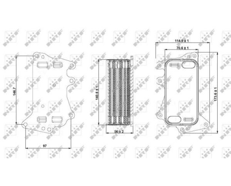 Oil Cooler, engine oil, Image 5