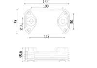 Oil cooler, engine oil