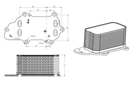 Oil Cooler, engine oil