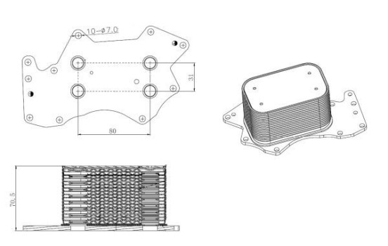 Oil Cooler, engine oil