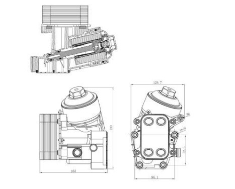 Oil Cooler, engine oil, Image 5