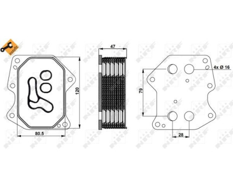 Oil cooler, engine oil, Image 5