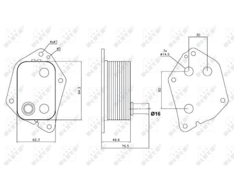 Oil Cooler, engine oil, Image 5