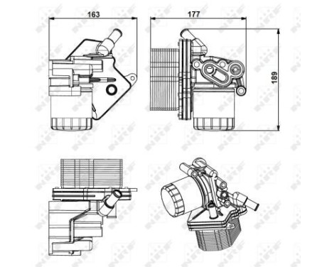 Oil Cooler, engine oil, Image 5