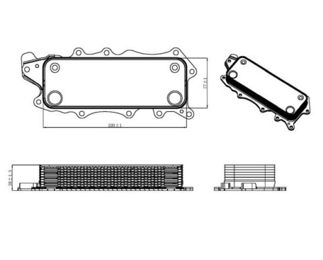 Oil Cooler, engine oil, Image 5