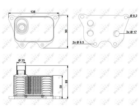 Oil Cooler, engine oil, Image 5