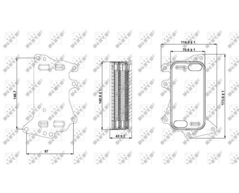 Oil Cooler, engine oil, Image 5