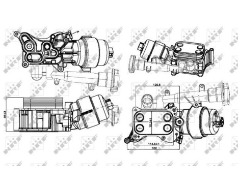 Oil Cooler, engine oil, Image 5