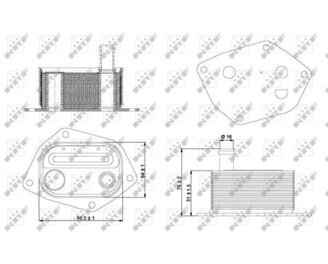 Oil Cooler, engine oil, Image 5