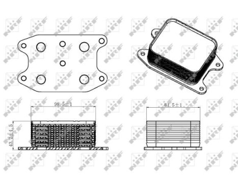 Oil Cooler, engine oil, Image 5