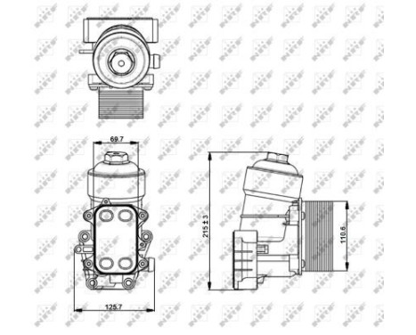 Oil Cooler, engine oil, Image 5