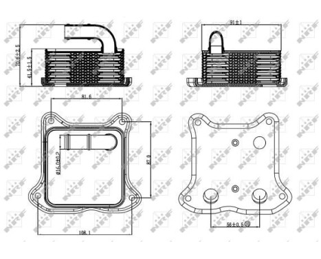 Oil Cooler, engine oil, Image 5