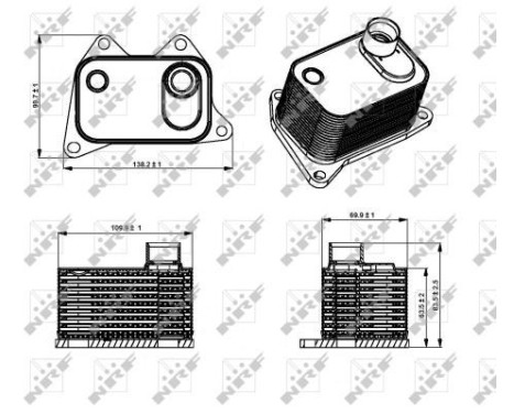 Oil Cooler, engine oil, Image 5