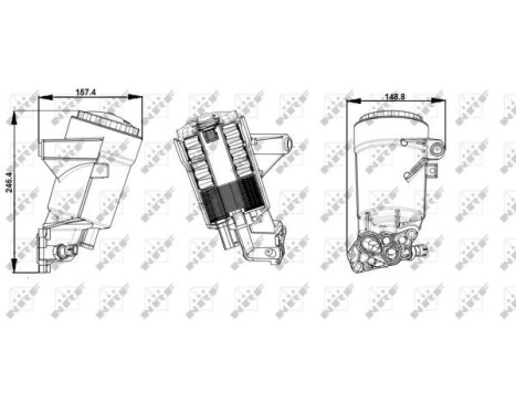 Oil Cooler, engine oil, Image 5