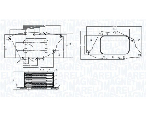 Oil cooler, engine oil