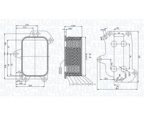 Oil cooler, engine oil