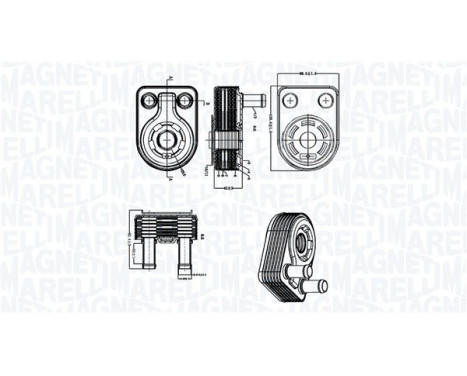 Oil cooler, engine oil