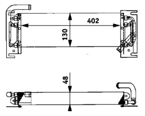Oil cooler, engine oil, Image 2