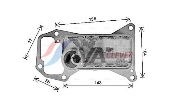 Oil Cooler, engine oil, Image 4