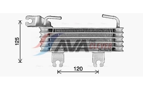 Oil Cooler, engine oil, Image 2