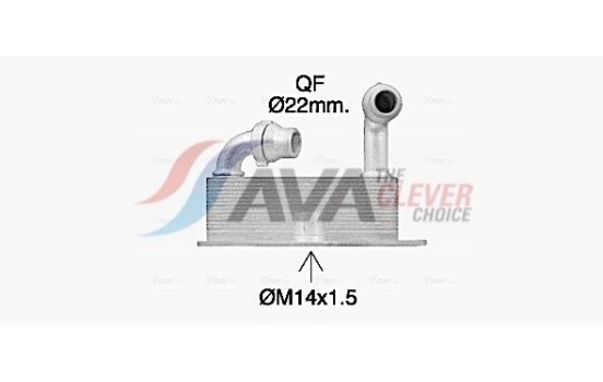 Oil Cooler, engine oil, Image 2