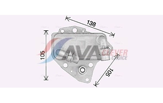 Oil Cooler, engine oil, Image 3