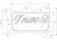 Oil cooler, engine oil