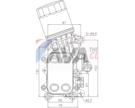 Oil cooler, engine oil