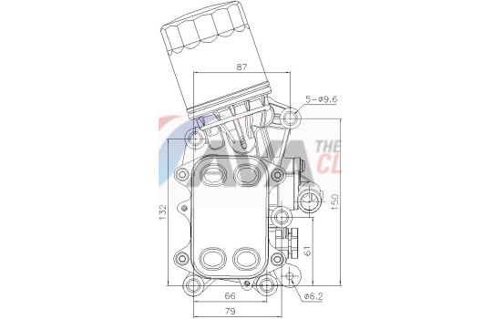 Oil cooler, engine oil