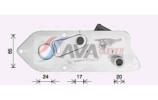 Oil Cooler, engine oil, Image 2