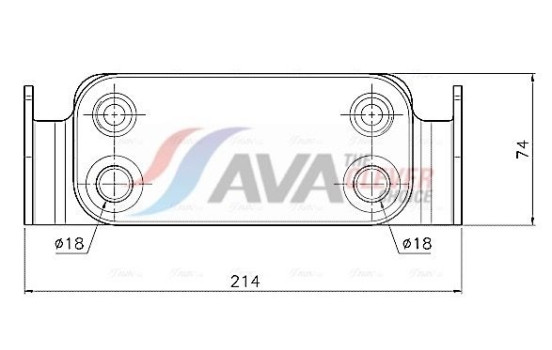 Oil cooler, engine oil