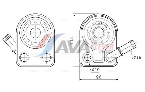 Oil cooler, engine oil