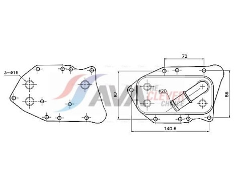 Oil cooler, engine oil