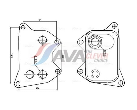 Oil cooler, engine oil