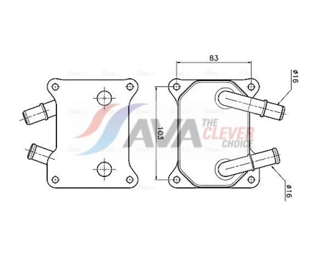 Oil cooler, engine oil