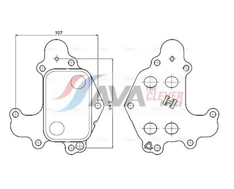 Oil cooler, engine oil