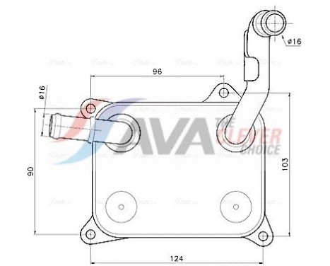 Oil cooler, engine oil