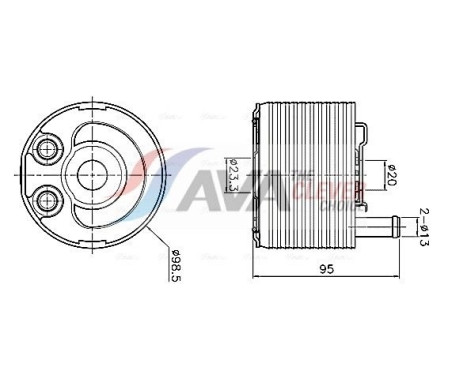 Oil cooler, engine oil