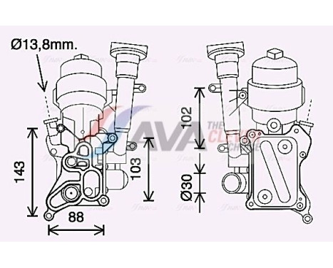 Oil Cooler, engine oil