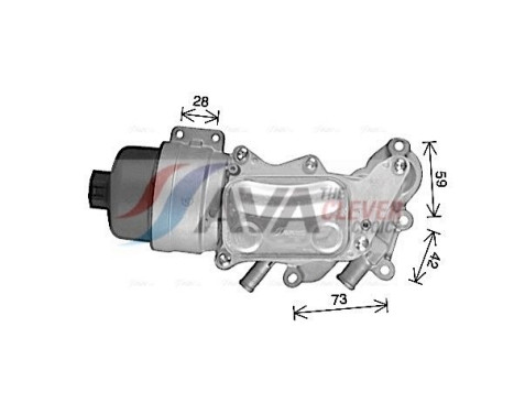 Oil Cooler, engine oil, Image 3