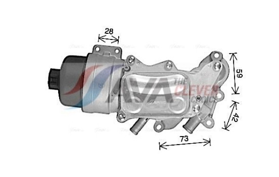 Oil Cooler, engine oil, Image 3