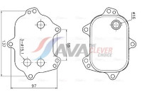 Oil cooler, engine oil