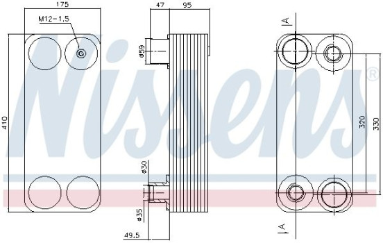 Oil Cooler, retarder 90767 Nissens, Image 5
