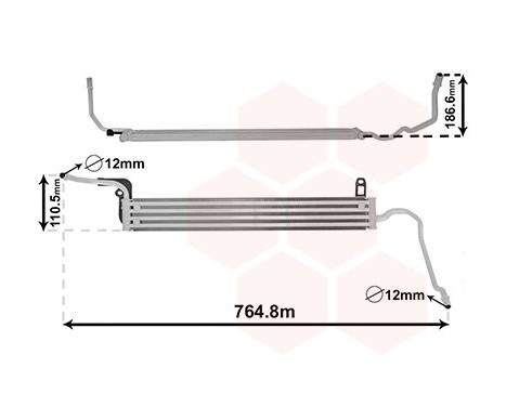 Oil Cooler, steering system 06013723 International Radiators