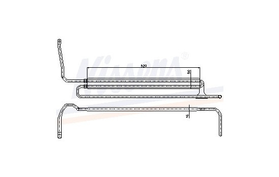 Oil Cooler, steering system 90625 Nissens