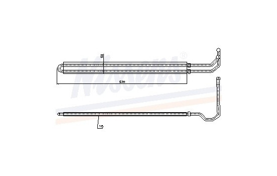 Oil Cooler, steering system 90627 Nissens