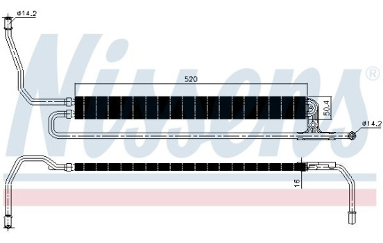 Oil Cooler, steering system 90629 Nissens, Image 2
